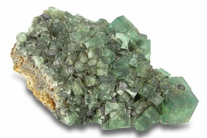 Fluorescent Green Fluorite Cluster - Diana Maria Mine, England #301666